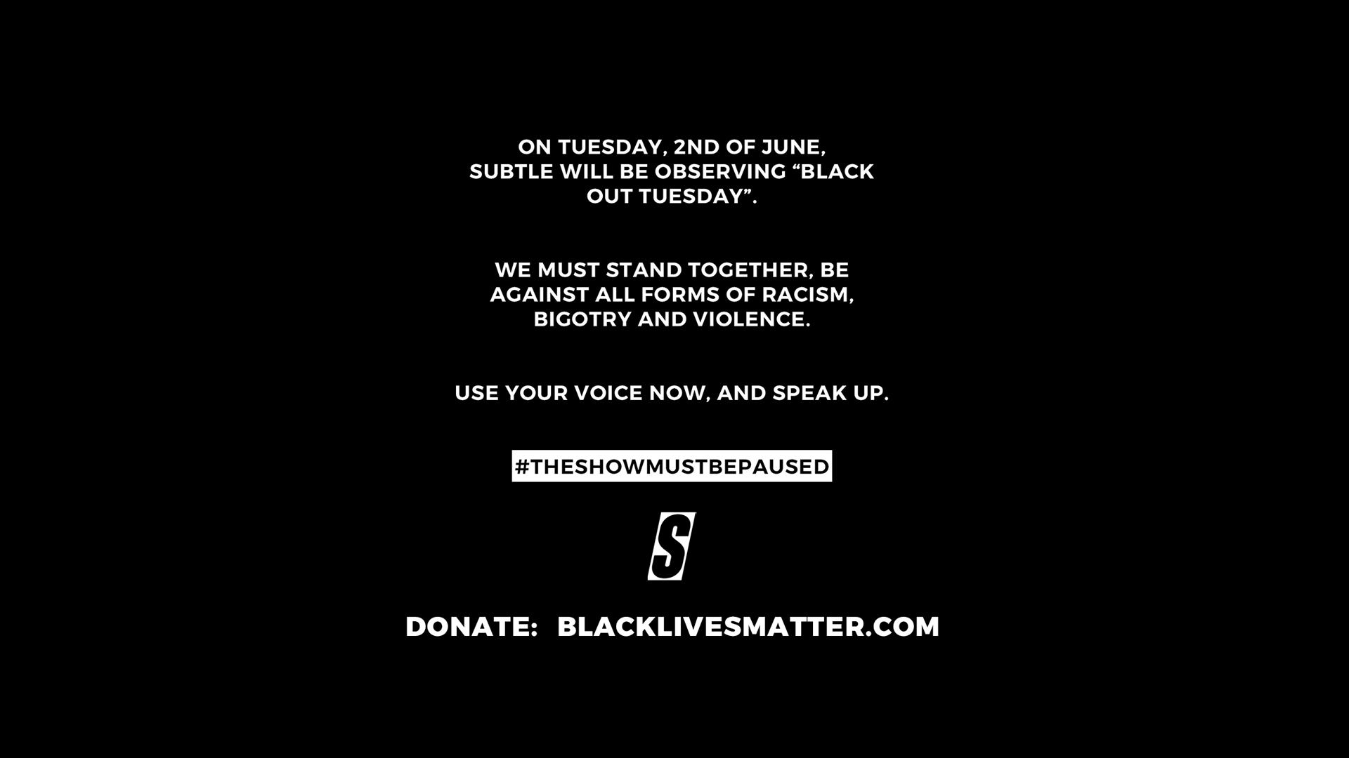 blm website copy